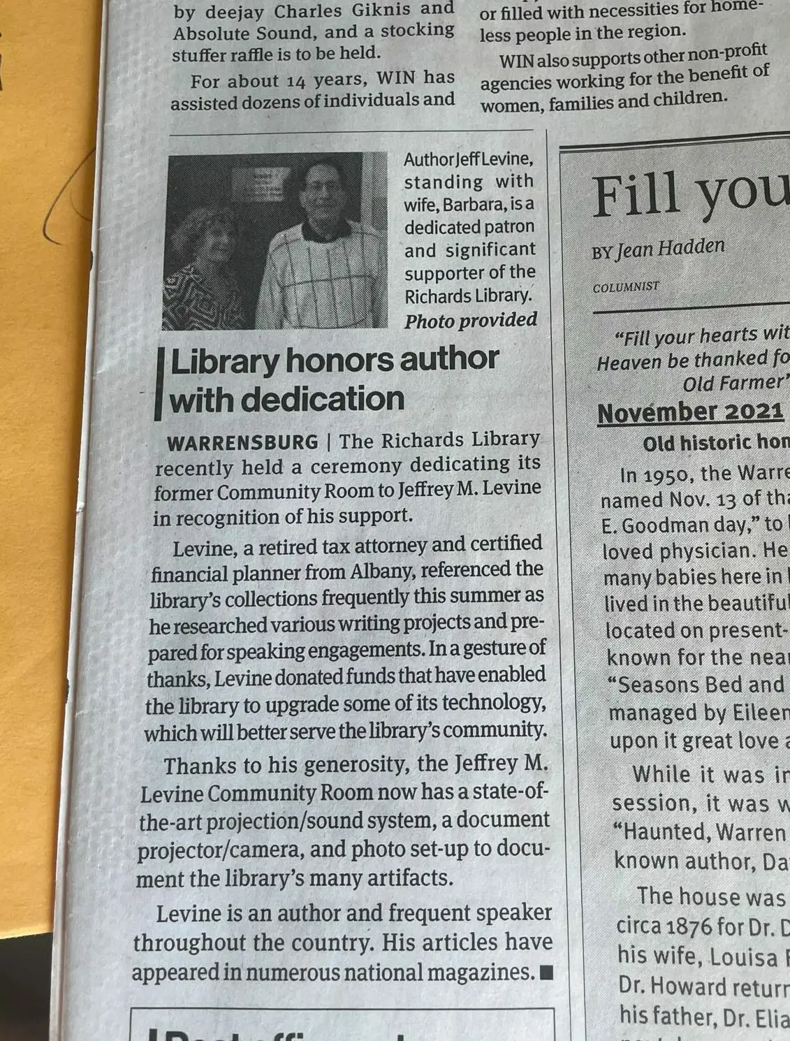 The Richards Library donation by Jeffrey M. Levine rotated e1664663284381