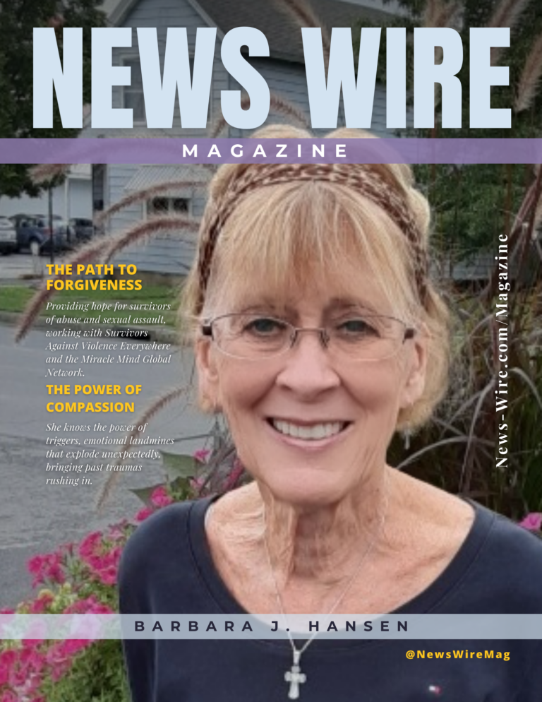 Barbara J. Hansen on the cover of News Wire Magazine