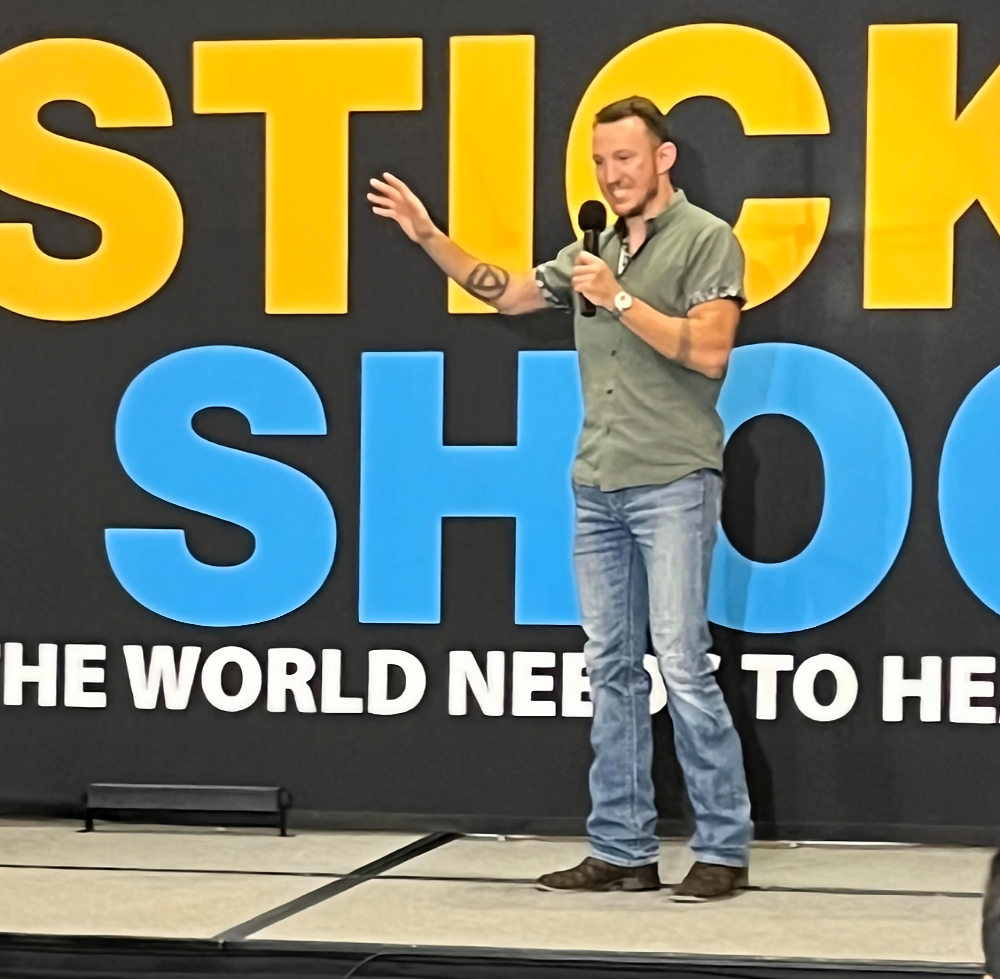 Motivational Speaker, John Geibel at Sticker Shock Speaking Academy