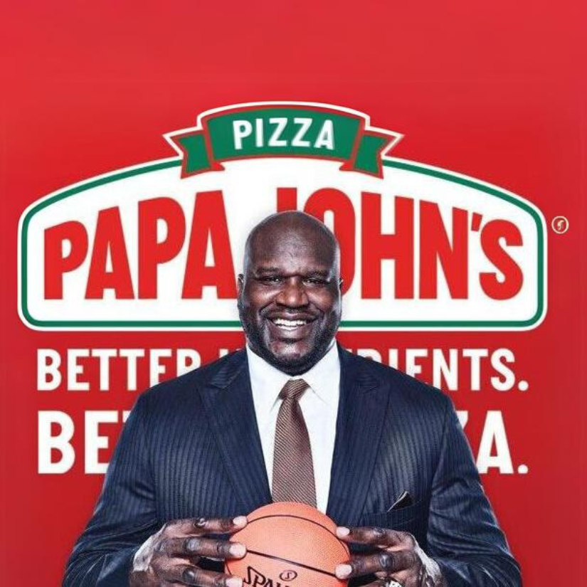 Shaquille O'neal Papa John's Pizza