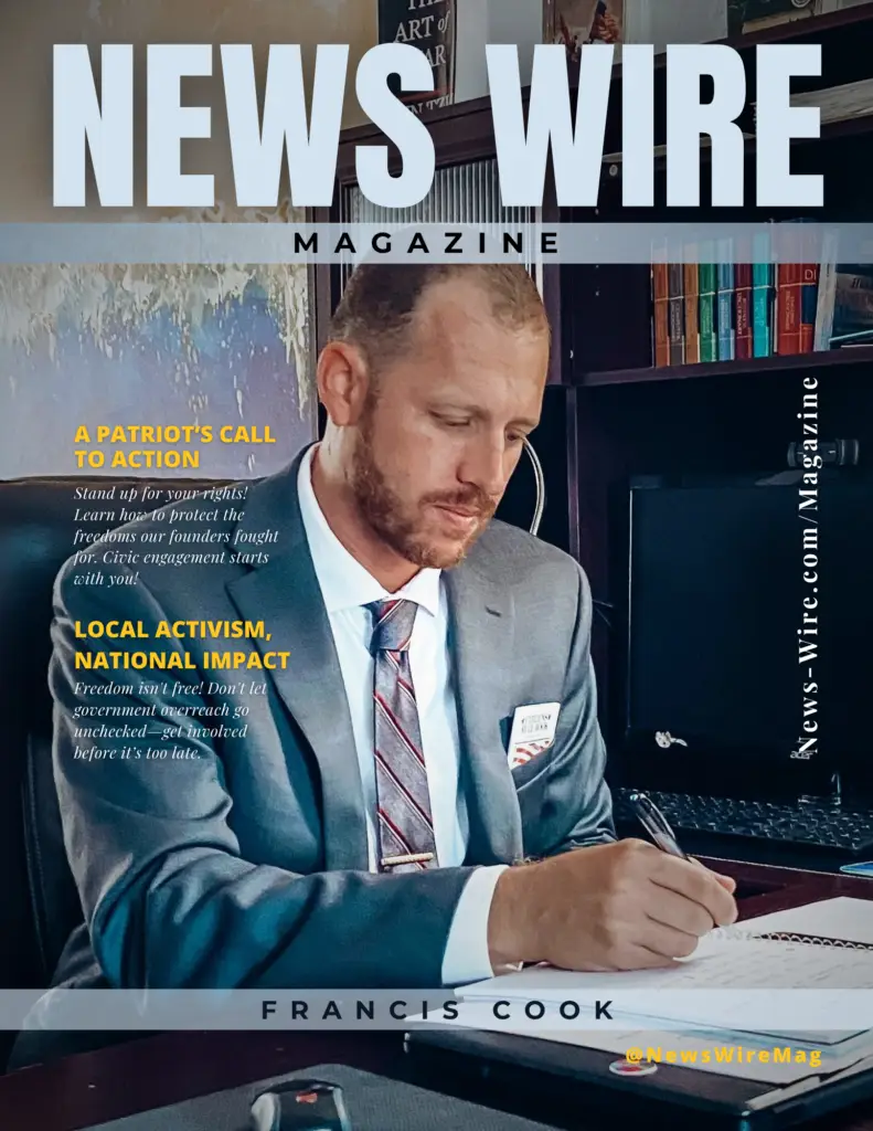 Francis Cook News Wire Magazine Cover