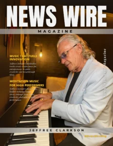 Jeffree Clarkson Music on the cover of News Wire Magazine