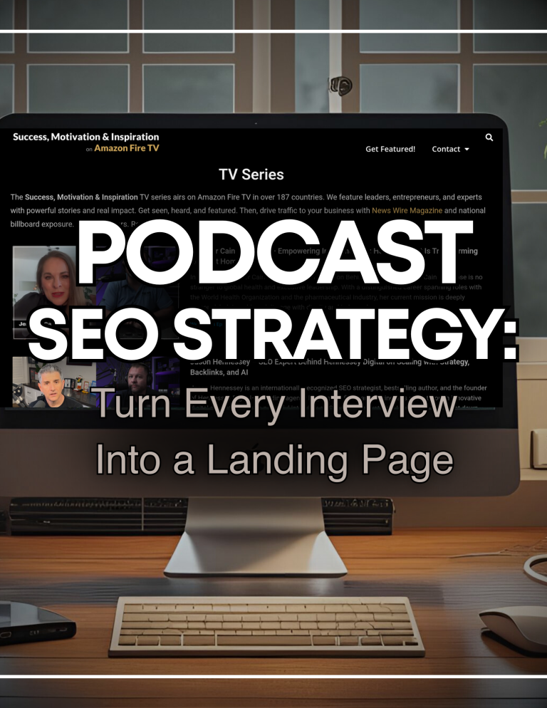Podcast SEO Strategy - Turn Every Interview Into an SEO-Friendly Landing Page