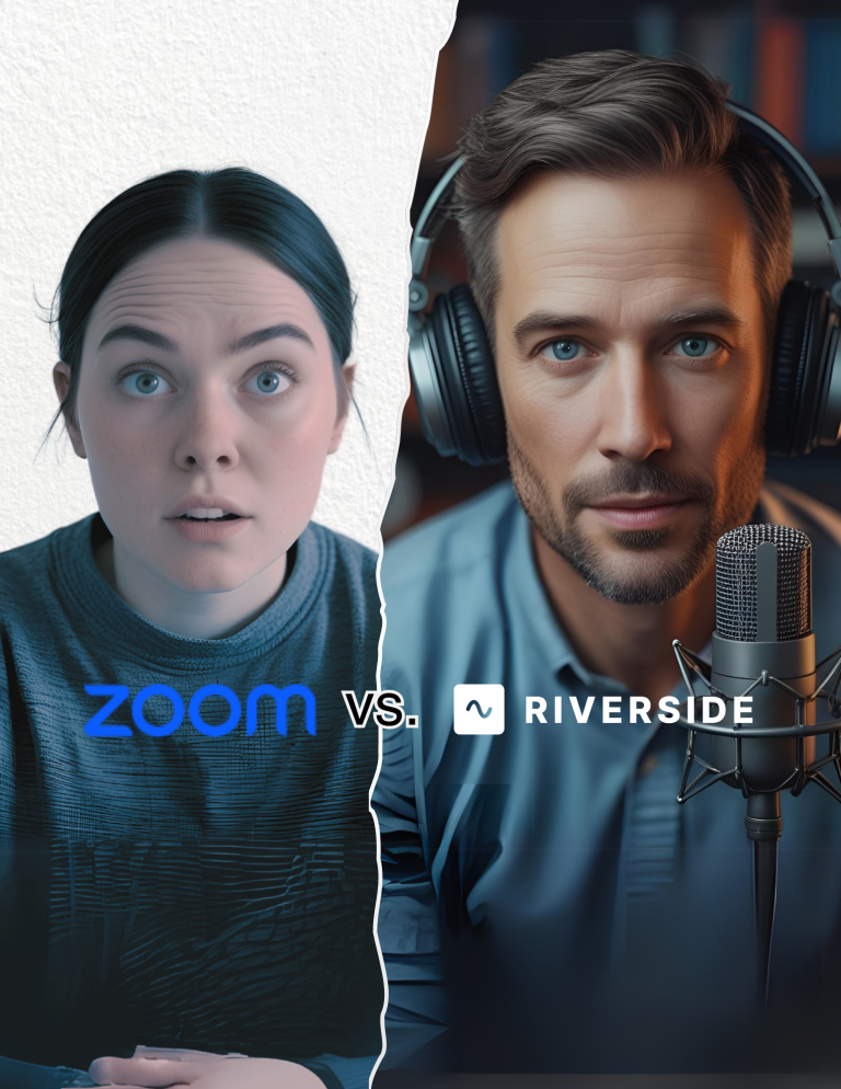 Compare Zoom vs. Riverside FM for professional interviews. Discover key differences in video quality, audio, features, editing tools & guest experience.