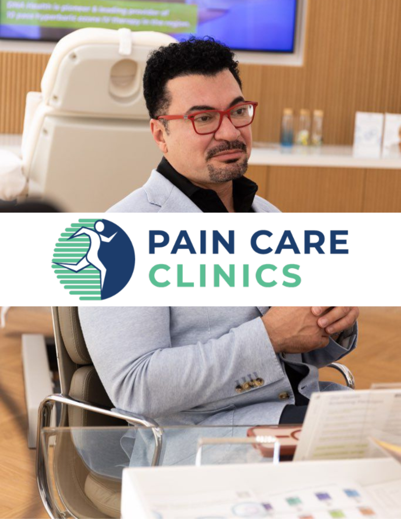 Patient meeting with a pain specialist at Pain Care Clinics, part of Dr. Hany Demian’s integrated network for advanced chronic pain treatment and spine care.
